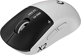 PRO X2 SUPERSTRIKE Wireless Gaming Mouse: Customizable Rapid Trigger Magnetic Analog Switches, Adjustable Click Haptics, 61g Ultra Lightweight, USB-C, <8K Polling, for PC/Mac - Black/White