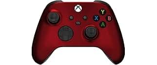 Custom Controllerzz Wireless Controller for Microsoft Xbox Series X/S & Xbox One - Custom Soft Touch Feel - Custom Xbox Series X/S Controller (X/S Red)