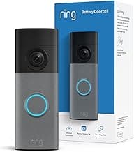 Battery Doorbell (newest model) — Retinal 2K with wide-angle video, up to 6x Enhanced Zoom, Two-Way Talk, and Built-In Battery, Speckled Gray