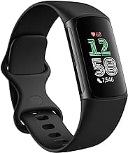Charge 6 Fitness Tracker with Google Apps - Heart Rate on Exercise Equipment - 3-Month Google Health Premium Membership Included - Health Tools - Obsidian/Black - Small&Large Bands Included