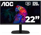 AOC 22B35HM23 22" Full HD (1920 x 1080) 120Hz LED Monitor, Adaptive Sync, VGA & HDMI, Flicker-Free, Low Blue Light, HDR Ready, VESA, Tilt Adjust, Eco-Friendly