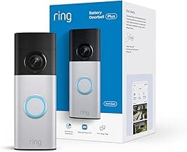 Battery Doorbell Plus (newest model), Retinal 2K with wide-angle video, up to 6x Enhanced Zoom, Night Vision, and Quick Release Battery Pack, Nickel Silver