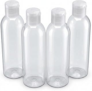 4x 100ml clear Travel Bottles with Flip…