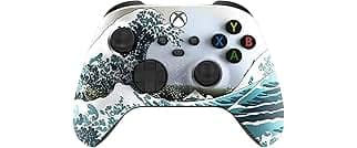 Custom Controllerzz Wireless Controller for Microsoft Xbox Series X/S & Xbox One - Custom Soft Touch Feel - Custom Xbox Series X/S Controller (X/S Waves)