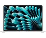 Apple 2026 MacBook Air 15-inch Laptop with M5 chip: Built for AI, 15.3-inch Liquid Retina Display, 16GB Unified Memory, 512GB SSD, 12MP Center Stage Camera, Touch ID, Wi-Fi 7; Silver