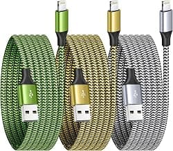 iPhone Charger Cable 1.8M/6FT 3Pack USB A…