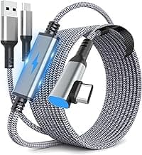 Link Cable for Meta/Oculus Quest 3s/3/2, 16FT Charging Cable Link, Connects Quest 3s and PC, 3 in 1 USB C Charging While Playing All Day, Providing Sufficient Power for VR Headsets (16FT)