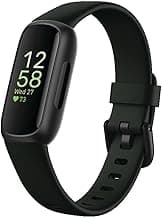 Fitbit Inspire 3 Health & Fitness Tracker with Stress Management, Workout Intensity, Sleep Tracking, 24/7 Heart Rate - 3-Month Google Health Premium Membership Included - Midnight Zen/Black