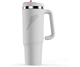 Gatorade Crossover Stainless Steel Tumbler Water Bottle, White, Double-Wall Insulation, 36 fl oz