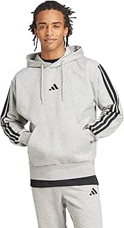 adidas Men's Essentials 3-Stripes Fleece Hoodie